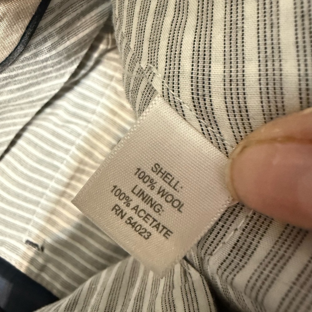 Wool Dress Pants 34 Tailored Slim Fit Gray Banana Republic - Picture 3 of 8